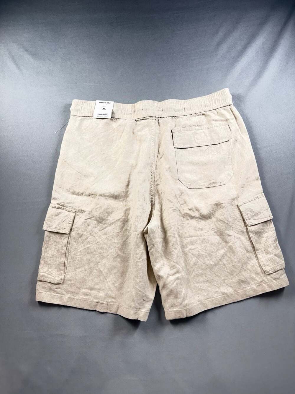 Kenneth Cole New York Linen Blend Cargo Shorts XL - Picture 3 of 6